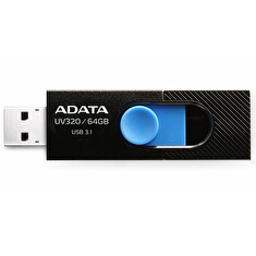 ADATA flash disk 64GB UV320 USB 3.1 černo-modrý