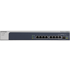 NETGEAR ProSAFE XS508M - Přepínač - neřízený - 7 x 10 Gigabit Ethernet + 1 x 10 Gigabit Ethernet / 10 Gigabit Ethernet SFP+ - desktop, Lze montovat do rozvaděče