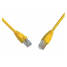 Patch kabel CAT5E SFTP PVC 7m žlutý