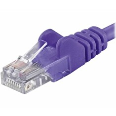 PremiumCord, Patch kabel UTP RJ45-RJ45 level 5e 0,25m fialová