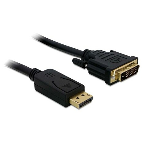 Delock kabel Displayport -> DVI 24+1 m/m 1m pozlacený