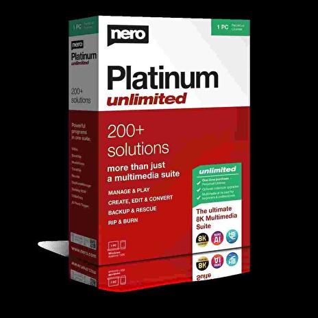 Nero Platinum Unlimited - CZ ESD 2022- trvalá licence