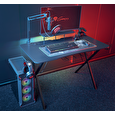 Genesis Holm 300 RGB - herní stůl s RGB podsvícením, 3xUSB 3.0, bezdrátová nabíječka mobilů