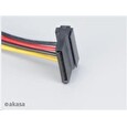 Akasa Kabel SATA redukce napájení ze 4pin Molex konektoru na 2x SATA, 30cm