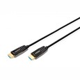 DIGITUS HDMI AOC hybridní optický kabel, Type A M/M, 10m, UHD 8K@60Hz, CE, gold, bl