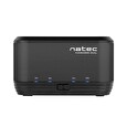 Natec Docking Station KANGAROO DUAL 2.5''/3.5'' HDD USB 3.0 + AC adapter