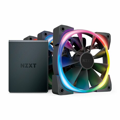 NZXT ventilátor Aer RGB 2 Series Triple Starter kit / HF-2812C-T1 / HUE 2 / 3x 120 mm / 22 – 33 dBA / 4-pin