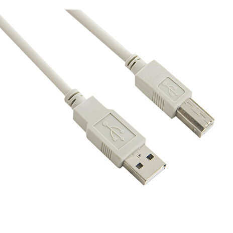4World USB 2.0 kabel, typ A-B M/M 5m šedá