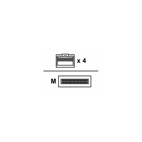 Mellanox - Kabel pro přímé připojení - QSFP28 do SFP28 - 10 m - optické vlákno - aktivní