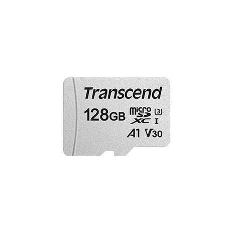 TRANSCEND Micro SDXC 300S 128GB UHS-I U3 V30, s adaptérem