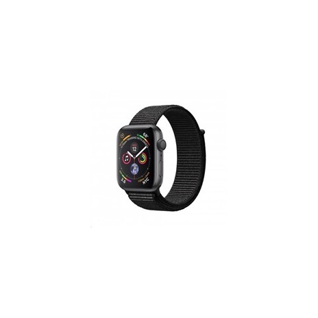 Apple Watch Series 4 GPS, 40mm Space Grey Aluminium Case with Black Sport Loop