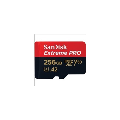 SanDisk Extreme PRO microSDXC 256GB - 170MB/s R/90MB/s W, A2 C10 V30 UHS-I, Adapter