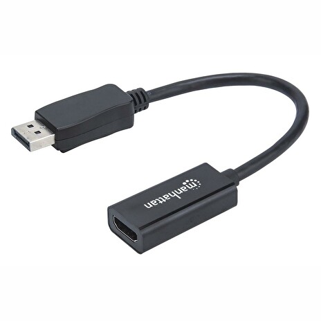 Manhattan Kabel DisplayPort DP --> HDMI adaptér M/F 1080p Full HD 15cm černý