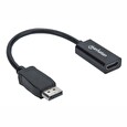 Manhattan Kabel DisplayPort DP --> HDMI adaptér M/F 1080p Full HD 15cm černý