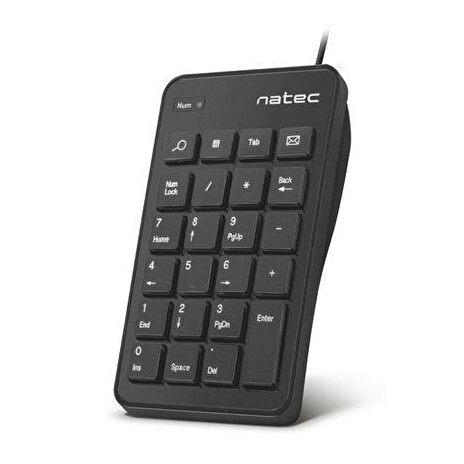 Keyboard Natec Goby USB Numeric, Black