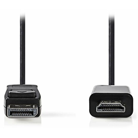 NEDIS kabel DisplayPort - HDMI/ zástrčka DisplayPort - zástrčka HDMI/ černý/ 3m