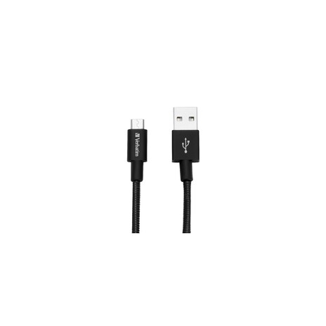 Verbatim MircoB USB kabel,Sync & Charge,30cm,black
