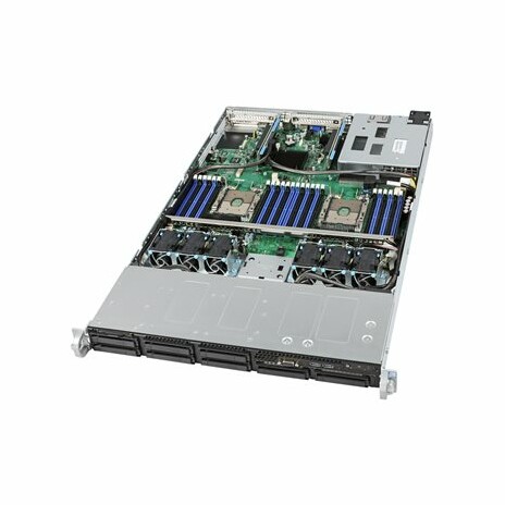 Intel Server System R1208WFTYSR - Server - instalovatelný do racku - 1U - 2-směrný - RAM 0 GB - SATA - vyměnitelný za chodu 2.5" - bez HDD - GigE, 10 GigE - monitor: žádný