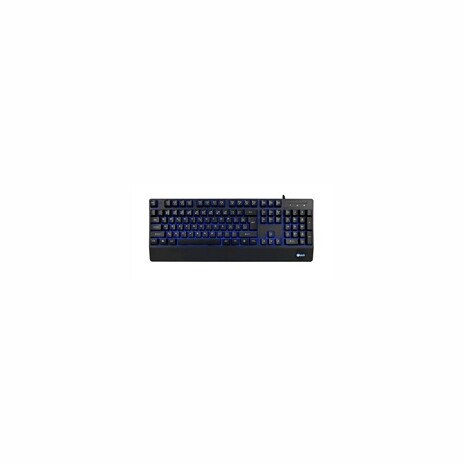 C-TECH Klávesnice KB-104BK, USB, 3 barvy podsvícení, černá, CZ/SK
