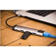 Verbatim 49141 USB-C Multiport HUB, 2x USB 3.0, 1x USB-C, HDMI, LAN, šedá
