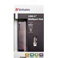 Verbatim 49141 USB-C Multiport HUB, 2x USB 3.0, 1x USB-C, HDMI, LAN, šedá