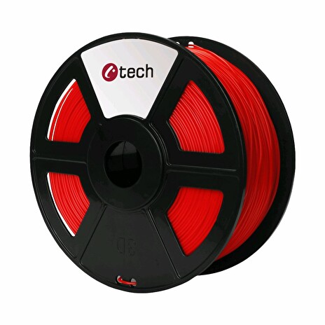 Tisková struna (filament) C-TECH, PLA, 1,75mm, 1kg, červená