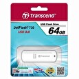 Transcend 64GB JetFlash 730, USB 3.0 flash disk, bílý