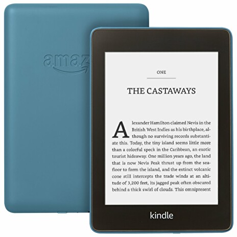 AMAZON e-book reader Kindle PAPERWHITE 4 2018/ 6" E-ink displej/ 8GB/ IPX8/ Wi-Fi/ SPONZOROVANÁ VERZE/ blue