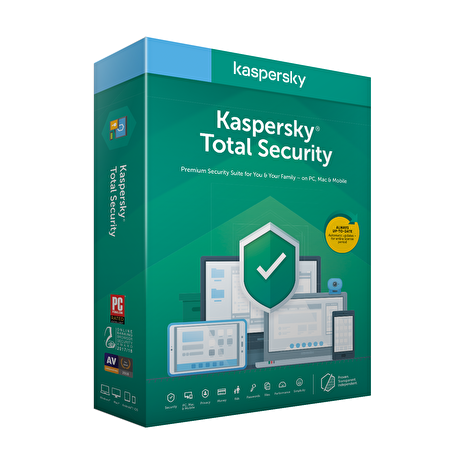 Kaspersky Total Security 2x 1 rok Obnova