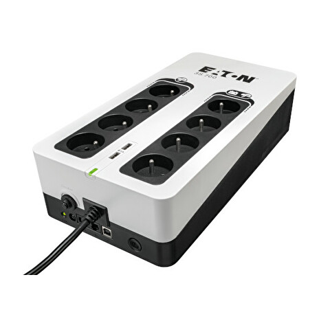 Eaton 3S 700 F, UPS 700VA / 420W, 8 zásuvek (4 zálohované), USB, 2x USB charge