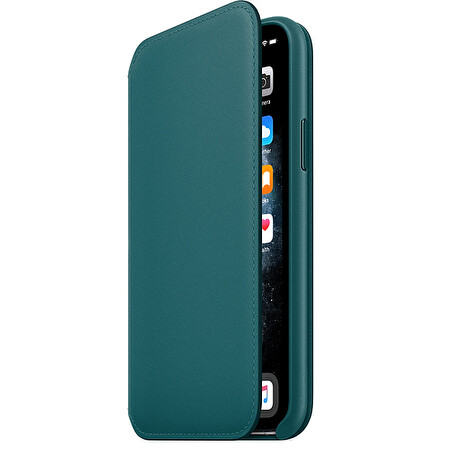 iPhone 11 Pro Leather Folio - Peacock