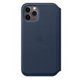 iPhone 11 Pro Leather Folio - Deep Sea Blue