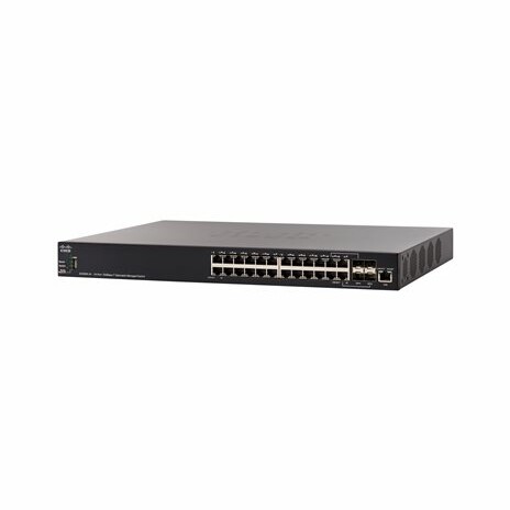 Cisco SX350X-24 - Přepínač - řízený - 20 x 10GBase-T + 2 x combo 10 Gigabit SFP+ + 2 x 10Gb Ethernet - Lze montovat do rozvaděče