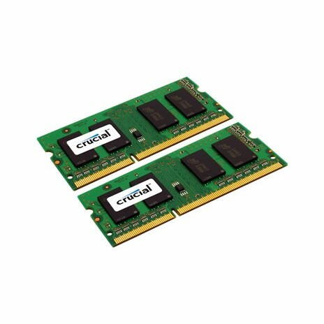 Crucial - DDR3L - 16 GB: 2 8 GB - SO-DIMM 204-pin - 1600 MHz / PC3-12800 - CL11 - 1.35 V - bez vyrovnávací paměti - bez ECC
