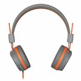 Hama headset on-ear/ drátová sluchátka + mikrofon Next/ 3,5 mm jack/ citlivost 103 dB/mW/ šedo-oranžová