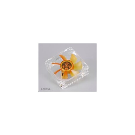 AKASA Ventilátor Amber, 80 x 25mm, prodloužená životnost, velmi tiché, kuličkové ložisko
