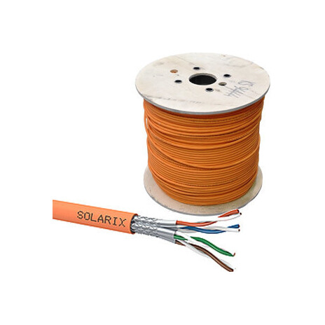 Instalační kabel Solarix CAT7A SSTP LSOHFR B2ca s1 d1 a1 1200 MHz 500m/cívka