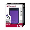 Transcend 1TB StoreJet 25H3P, USB 3.0, 2.5” Externí odolný hard disk, černo/fialový
