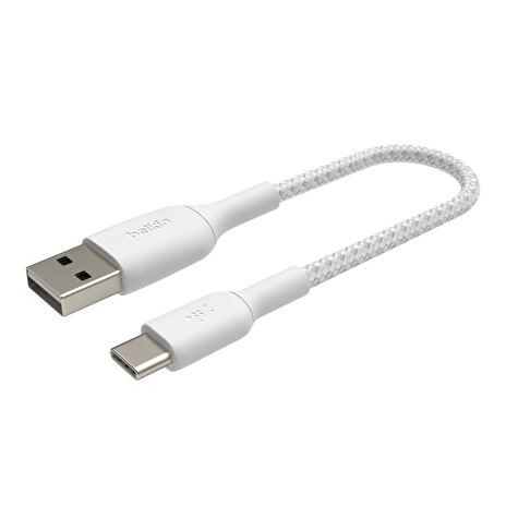 Belkin USB-C kabel, 15cm, bílý - odolný