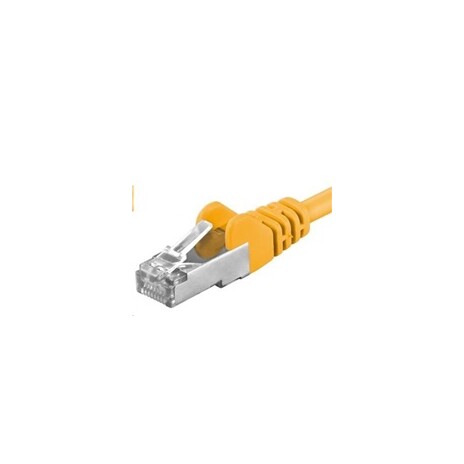 PREMIUMCORD Patch kabel CAT6a S-FTP, RJ45-RJ45, AWG 26/7 1m žlutá