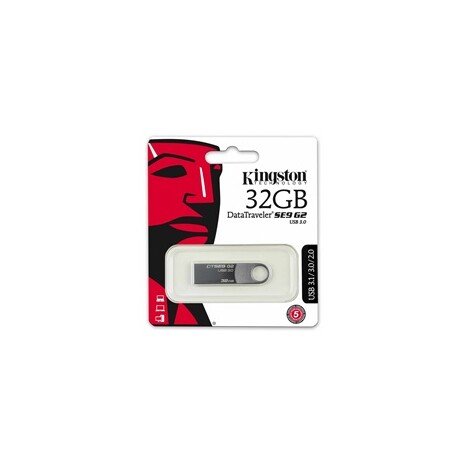 Kingston 32GB DataTraveler DTSE9 (2. generace, USB 3.0) - kovový kryt - Premium - včetně autorského poplatku