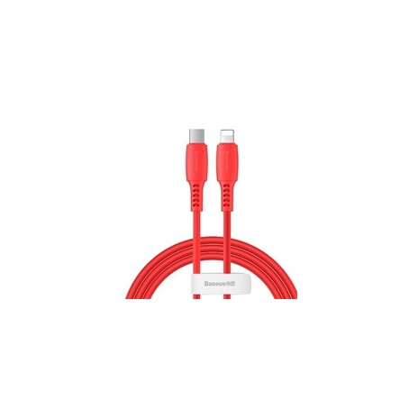 Baseus Colourful Cable Type-C For iP 18W 1.2m Red