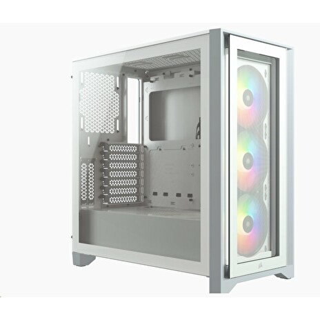 Corsair PC skříň iCUE 4000X RGB Tempered Glass Mid-Tower White