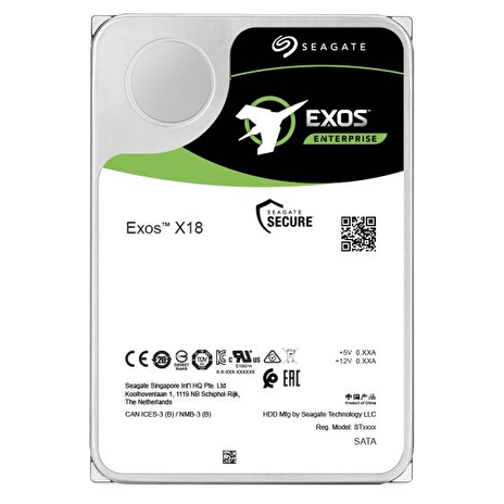 SEAGATE HDD Server Exos X18 HDD 512E/4KN SED ( 3.5'/ 16TB/ SATA 6Gb/s / 7200rpm)