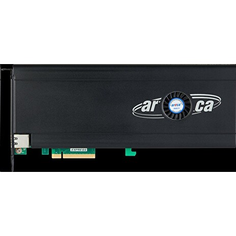 ARECA SATA + NVMe RAID card 6x M.2, 2x SATA, 8GB DDR4, PCIe4.0 x8 Card, FP