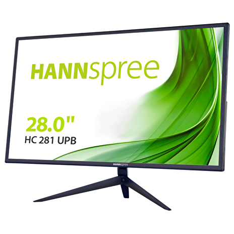 Hannspree HC281UPB 28" LCD monitor, 4K UHD 3840x2160, 16:9, 5ms, HDMI, 2x DP