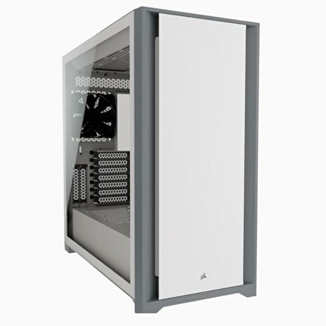 CORSAIR 5000D Tempered Glass WHITE ATX Mid-Tower Case bílý ATX PC Case bez zdroje, průhledná bočnice