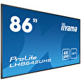 86" iiyama LH8642UHS-B3: IPS, 4K UHD, 500cd/m2, 18/7, LAN, Android 8.0, černý
