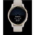 Garmin GPS sportovní hodinky Venu® 2S Rose Gold/White Leather Band