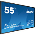 55" iiyama LH5570UHB-B1: VA, 4K UHD, 700cd/m2, 24/7, LAN, Android 9.0, černý